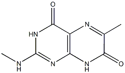 6-methyl-2-(methylamino)-4,7(3H,8H)-pteridinedione 化学構造式