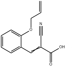 3-[2-(allyloxy)phenyl]-2-cyanoacrylic acid Structure