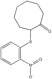 2-({2-nitrophenyl}sulfanyl)cyclooctanone,343348-38-9,结构式