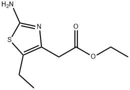 ethyl (2-amino-5-ethyl-1,3-thiazol-4-yl)acetate Structure