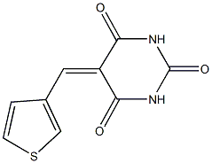 5-(3-thienylmethylene)-2,4,6(1H,3H,5H)-pyrimidinetrione Structure