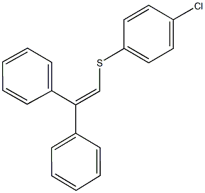 1-chloro-4-[(2,2-diphenylvinyl)sulfanyl]benzene Structure