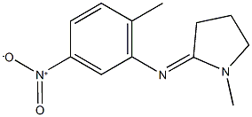 2-({5-nitro-2-methylphenyl}imino)-1-methylpyrrolidine Structure