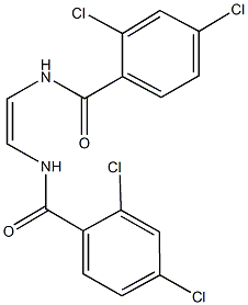 2,4-dichloro-N-{2-[(2,4-dichlorobenzoyl)amino]vinyl}benzamide Struktur