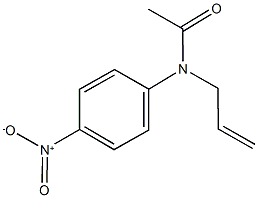 N-allyl-N-{4-nitrophenyl}acetamide 化学構造式