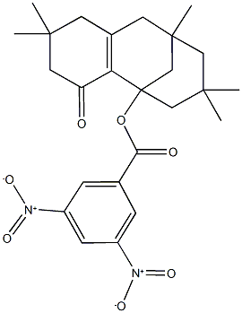 343352-04-5 5,5,9,11,11-pentamethyl-3-oxotricyclo[7.3.1.0~2,7~]tridec-2(7)-en-1-yl 3,5-bisnitrobenzoate