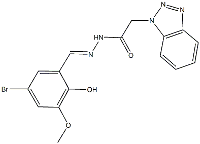 2-(1H-1,2,3-benzotriazol-1-yl)-N'-(5-bromo-2-hydroxy-3-methoxybenzylidene)acetohydrazide|