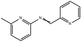 N-(6-methyl-2-pyridinyl)-N-(2-pyridinylmethylene)amine 化学構造式