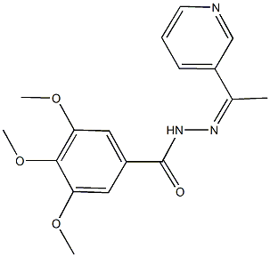 3,4,5-trimethoxy-N'-[1-(3-pyridinyl)ethylidene]benzohydrazide|