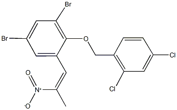 343590-92-1 1,5-dibromo-2-[(2,4-dichlorobenzyl)oxy]-3-(2-nitro-1-propenyl)benzene