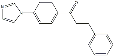 1-[4-(1H-imidazol-1-yl)phenyl]-3-phenyl-2-propen-1-one Struktur