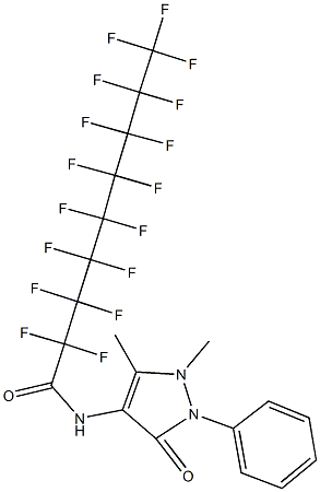 N-(1,5-dimethyl-3-oxo-2-phenyl-2,3-dihydro-1H-pyrazol-4-yl)-2,2,3,3,4,4,5,5,6,6,7,7,8,8,9,9,9-heptadecafluorononanamide Structure