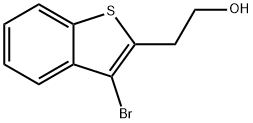 2-(3-bromo-1-benzothien-2-yl)ethanol 化学構造式