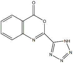 2-(1H-tetraazol-5-yl)-4H-3,1-benzoxazin-4-one 化学構造式