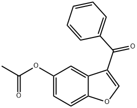 3-benzoyl-1-benzofuran-5-yl acetate Structure