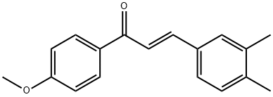 3-(3,4-dimethylphenyl)-1-(4-methoxyphenyl)-2-propen-1-one Structure