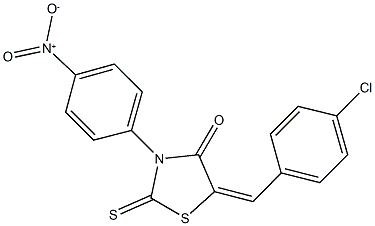 344897-04-7 5-(4-chlorobenzylidene)-3-{4-nitrophenyl}-2-thioxo-1,3-thiazolidin-4-one