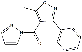 5-methyl-3-phenyl-4-(1H-pyrazol-1-ylcarbonyl)isoxazole Structure