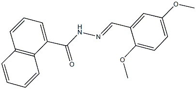 N'-(2,5-dimethoxybenzylidene)-1-naphthohydrazide 结构式