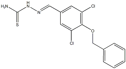 4-(benzyloxy)-3,5-dichlorobenzaldehyde thiosemicarbazone 化学構造式