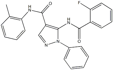 5-[(2-fluorobenzoyl)amino]-N-(2-methylphenyl)-1-phenyl-1H-pyrazole-4-carboxamide|