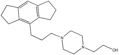 2-{4-[3-(1,2,3,5,6,7-hexahydro-s-indacen-4-yl)propyl]-1-piperazinyl}ethanol Structure