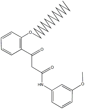 N-(3-methoxyphenyl)-3-[2-(octadecyloxy)phenyl]-3-oxopropanamide 结构式