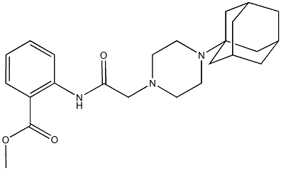 methyl 2-({[4-(1-adamantyl)-1-piperazinyl]acetyl}amino)benzoate|