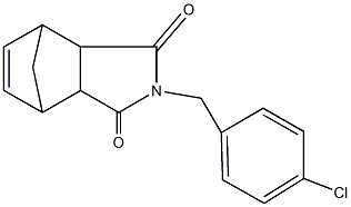 4-(4-chlorobenzyl)-4-azatricyclo[5.2.1.0~2,6~]dec-8-ene-3,5-dione Structure