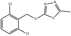 2,6-dichlorobenzyl 5-methyl-1,3,4-thiadiazol-2-yl sulfide 结构式