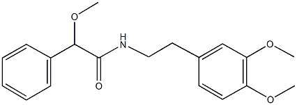 N-[2-(3,4-dimethoxyphenyl)ethyl]-2-methoxy-2-phenylacetamide Structure