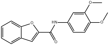 345991-36-8 N-[3,4-bis(methyloxy)phenyl]-1-benzofuran-2-carboxamide