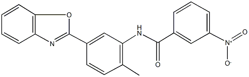 N-[5-(1,3-benzoxazol-2-yl)-2-methylphenyl]-3-nitrobenzamide,346454-59-9,结构式