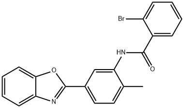 N-[5-(1,3-benzoxazol-2-yl)-2-methylphenyl]-2-bromobenzamide Struktur