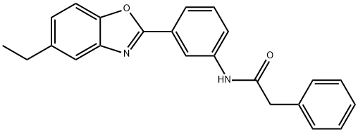 N-[3-(5-ethyl-1,3-benzoxazol-2-yl)phenyl]-2-phenylacetamide Structure