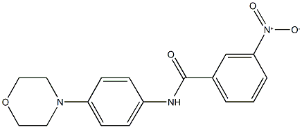 3-nitro-N-[4-(4-morpholinyl)phenyl]benzamide Structure