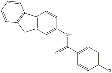 4-chloro-N-(9H-fluoren-2-yl)benzamide Structure