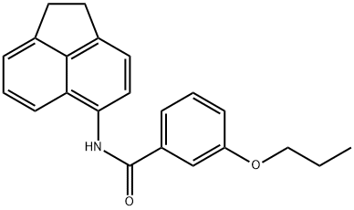 N-(1,2-dihydro-5-acenaphthylenyl)-3-propoxybenzamide Structure