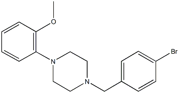 1-(4-bromobenzyl)-4-(2-methoxyphenyl)piperazine Structure