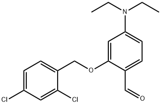 2-[(2,4-dichlorobenzyl)oxy]-4-(diethylamino)benzaldehyde 结构式