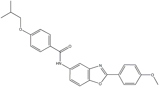 4-isobutoxy-N-[2-(4-methoxyphenyl)-1,3-benzoxazol-5-yl]benzamide Structure