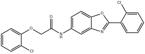 2-(2-chlorophenoxy)-N-[2-(2-chlorophenyl)-1,3-benzoxazol-5-yl]acetamide|