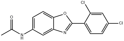 N-[2-(2,4-dichlorophenyl)-1,3-benzoxazol-5-yl]acetamide Structure