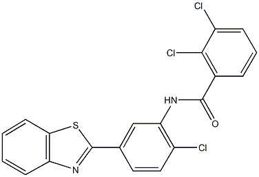 N-[5-(1,3-benzothiazol-2-yl)-2-chlorophenyl]-2,3-dichlorobenzamide Struktur