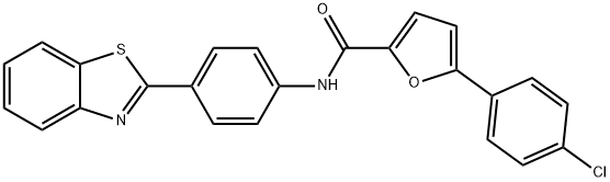 N-[4-(1,3-benzothiazol-2-yl)phenyl]-5-(4-chlorophenyl)-2-furamide|