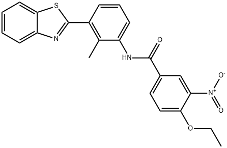 N-[3-(1,3-benzothiazol-2-yl)-2-methylphenyl]-4-ethoxy-3-nitrobenzamide Struktur