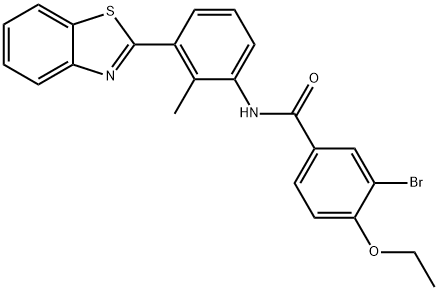 N-[3-(1,3-benzothiazol-2-yl)-2-methylphenyl]-3-bromo-4-ethoxybenzamide|