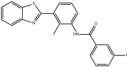N-[3-(1,3-benzothiazol-2-yl)-2-methylphenyl]-3-iodobenzamide Struktur