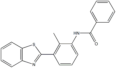 N-[3-(1,3-benzothiazol-2-yl)-2-methylphenyl]benzamide,346649-77-2,结构式