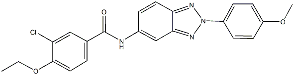 3-chloro-4-ethoxy-N-[2-(4-methoxyphenyl)-2H-1,2,3-benzotriazol-5-yl]benzamide,346650-85-9,结构式